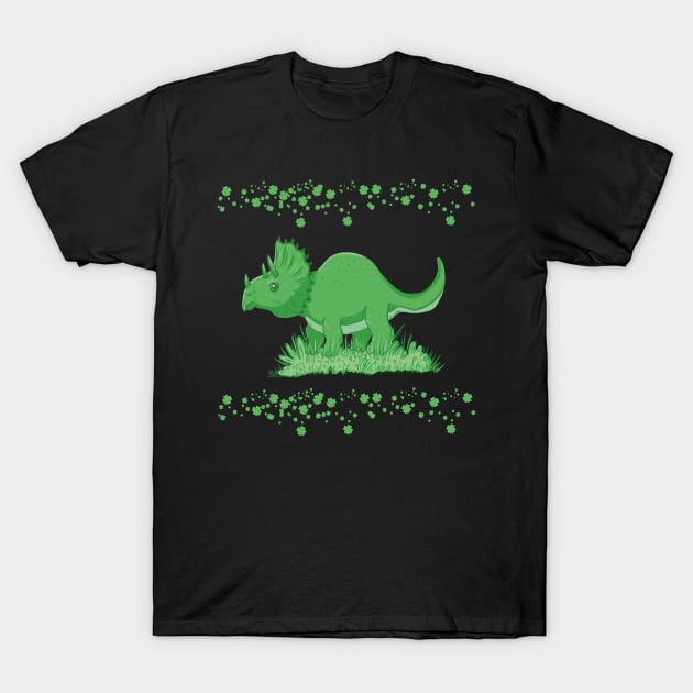 Shamrock dino st patricks day T-Shirt by Xatutik-Art